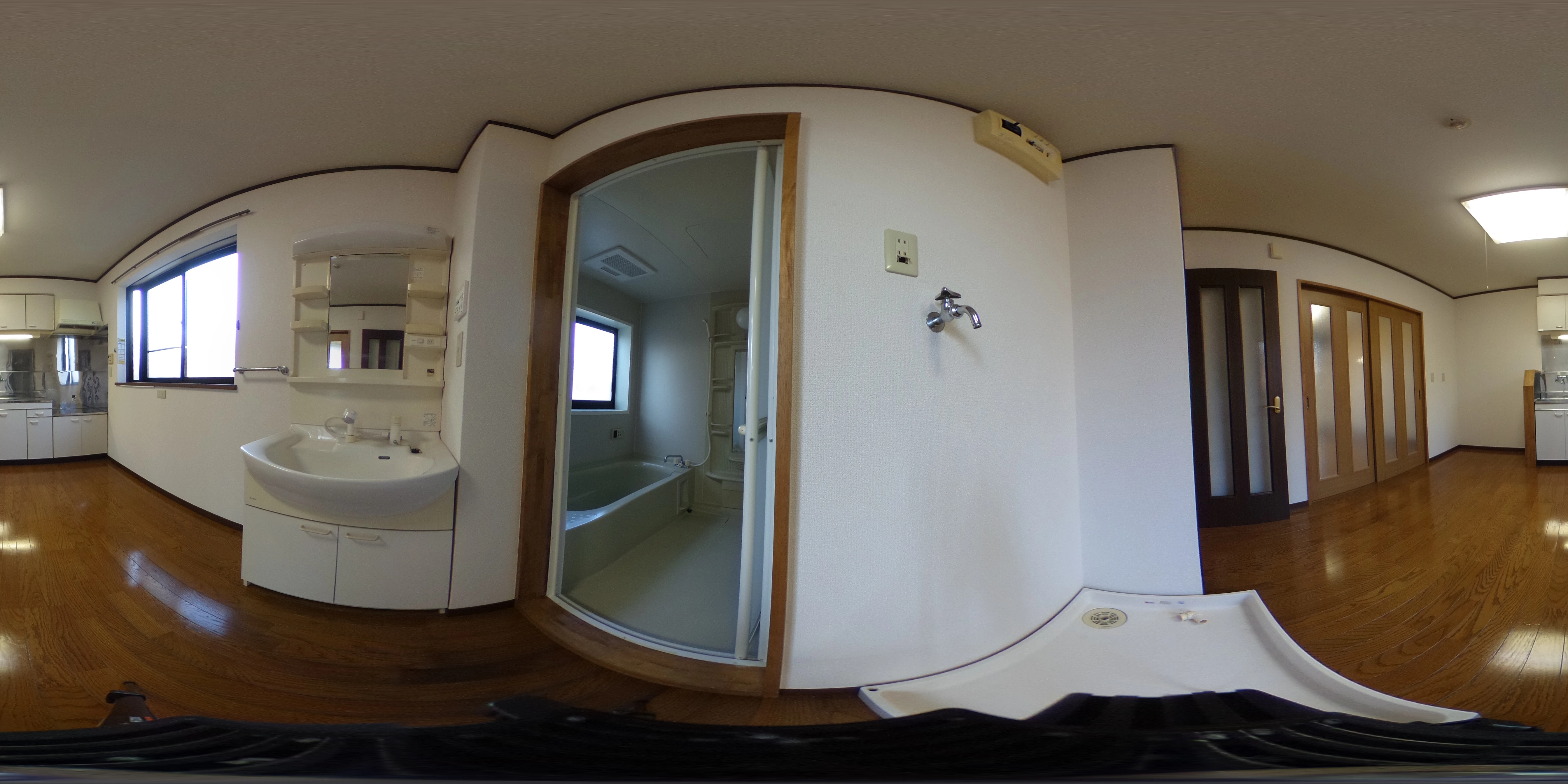 洗面・脱衣スペース（360度パノラマ）